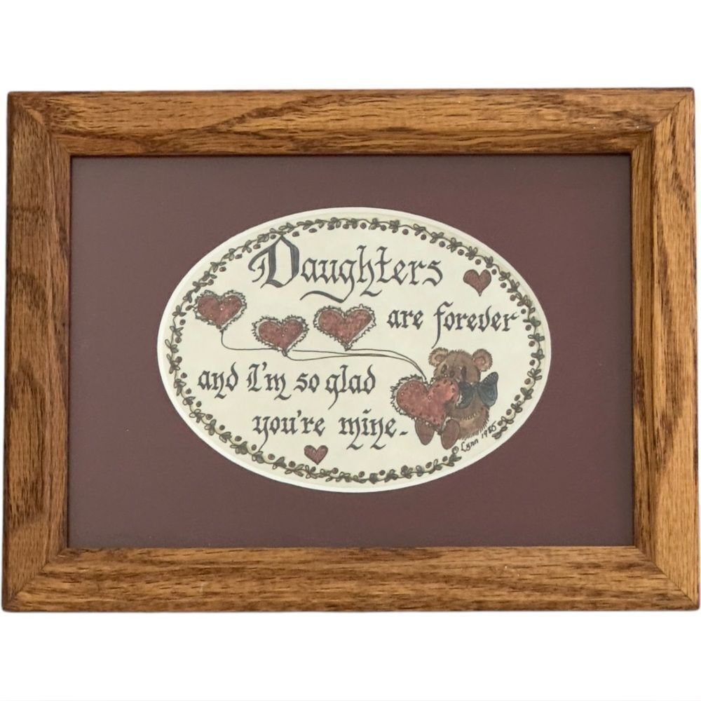 Framed Art Daughters Are Forever and I’m So Glad You’re Mine Lynn Norton Parker.